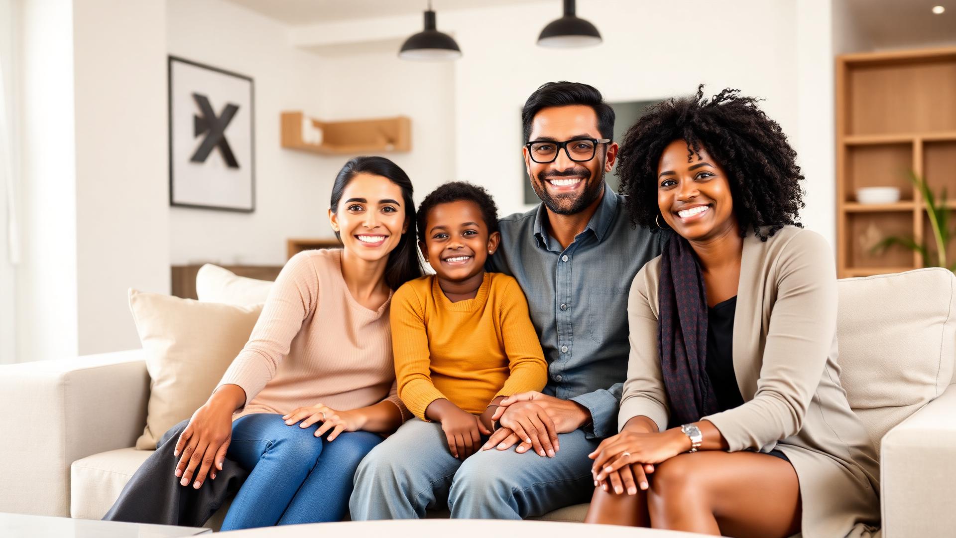 Famille protégée par Confort Assurance